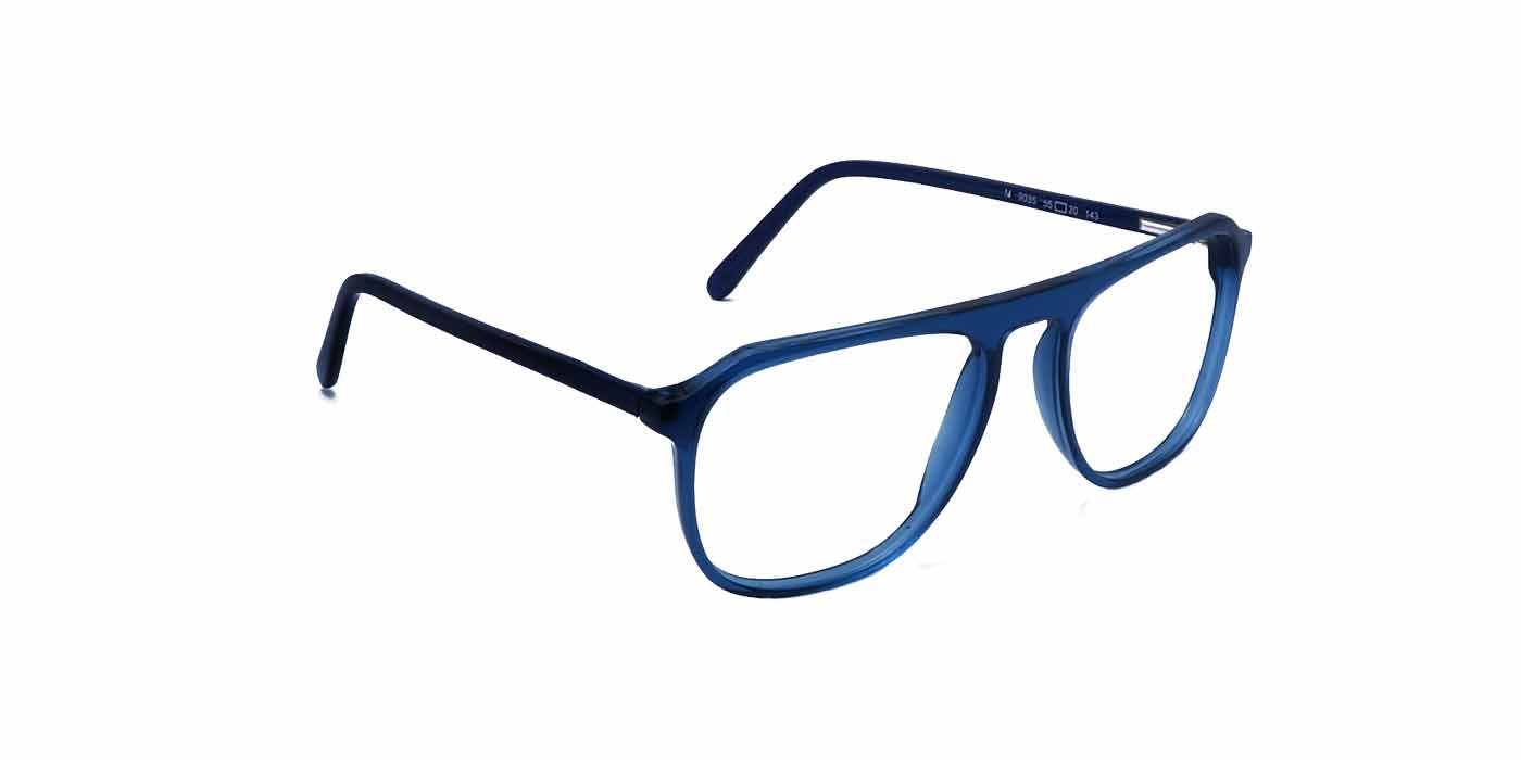 Blue Trapezium Full Frame Eyeglass For Men - Specsview
