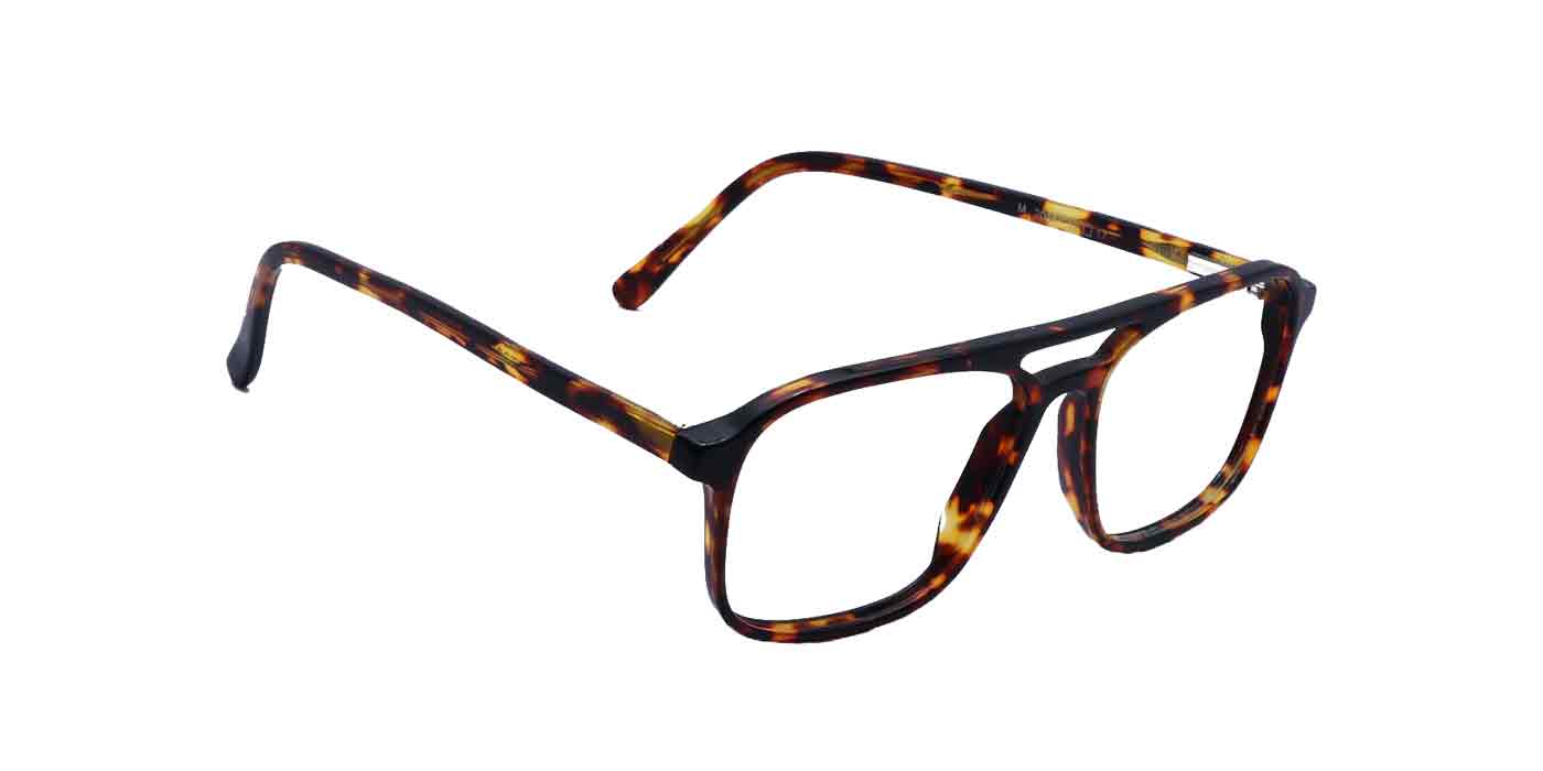 Tortoiseshell Square Full Frame Eyeglasses For Men - Specsview