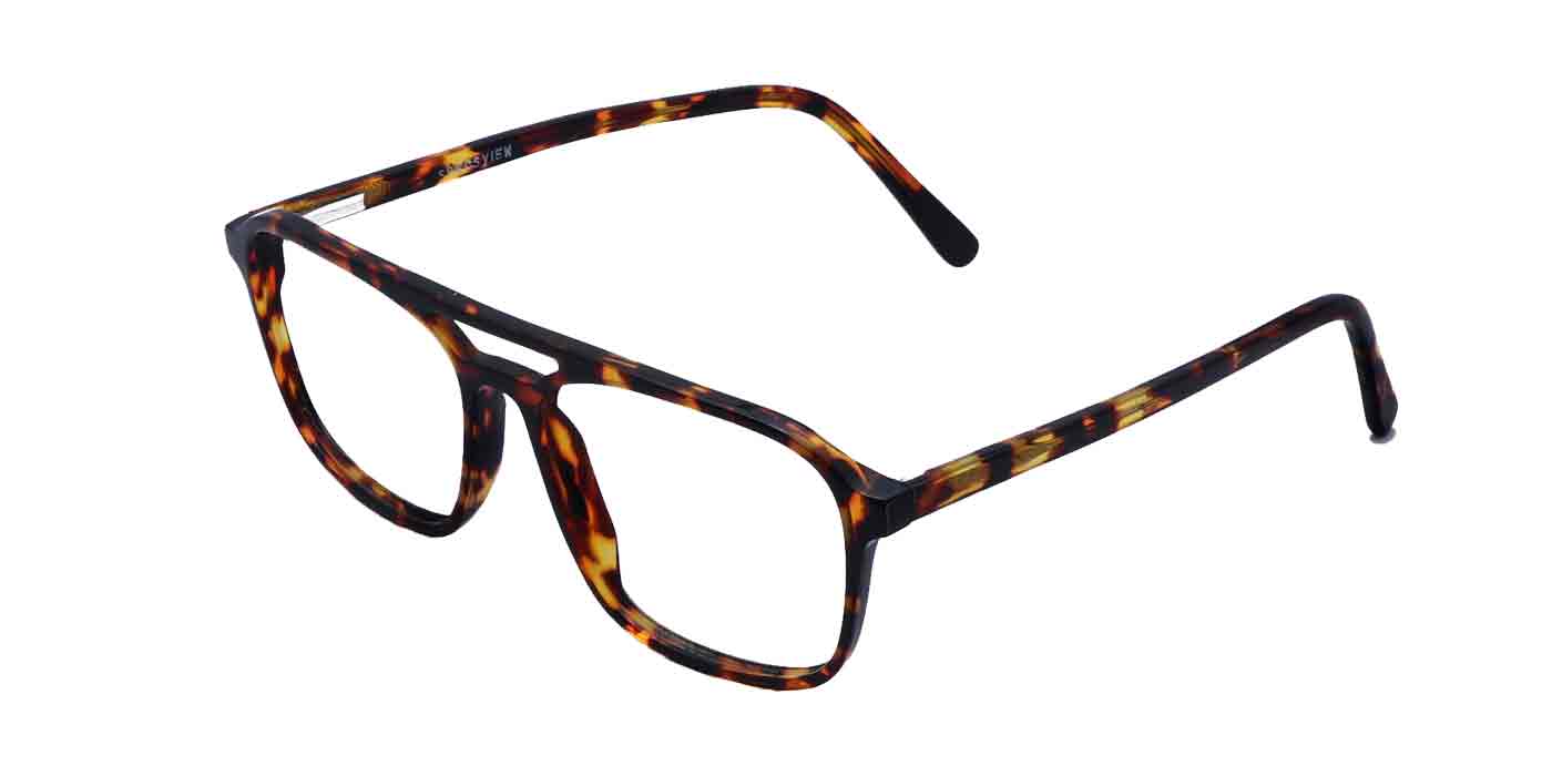 Tortoiseshell Square Full Frame Eyeglasses For Men - Specsview
