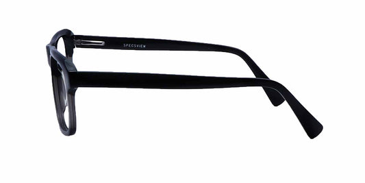 Black Gradient Rectangle Full Frame Eyeglasses For Men - Specsview