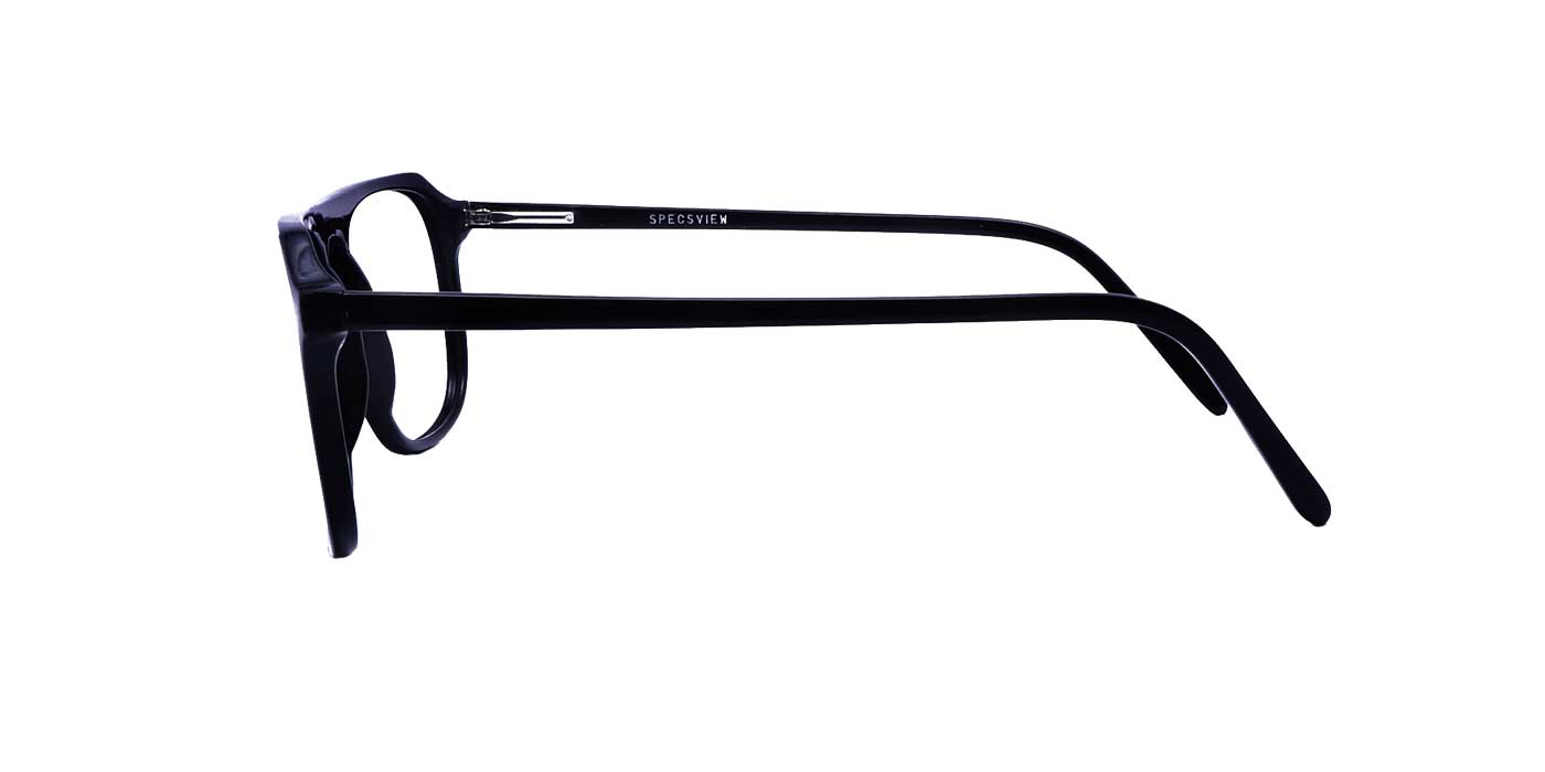 Black Trapezium Full Frame Eyeglass For Men - Specsview