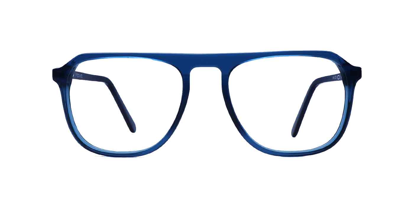Blue Trapezium Full Frame Eyeglass For Men - Specsview