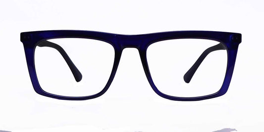 Blue Rectangle Full Frame Eyeglasses For Men & Women - Specsview