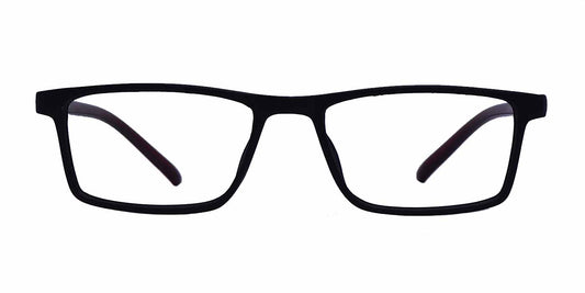 Black Brown Rectangle Full Frame Eyeglasses For Kids - Specsview
