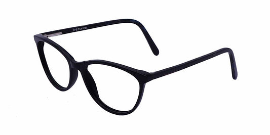 Black Cateye Full Frame Acetate Eyeglasses For Women - Specsview