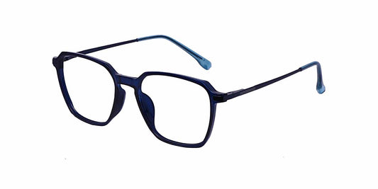 Blue Hexagon Full Frame Eyeglasses For Men & Women - Specsview