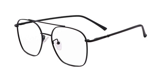 Black Square Full Frame Eyeglasses For Men & Women - Specsview