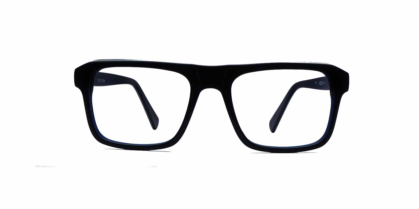 Blue Rectangle Full Frame Eyeglasses For Men - Specsview