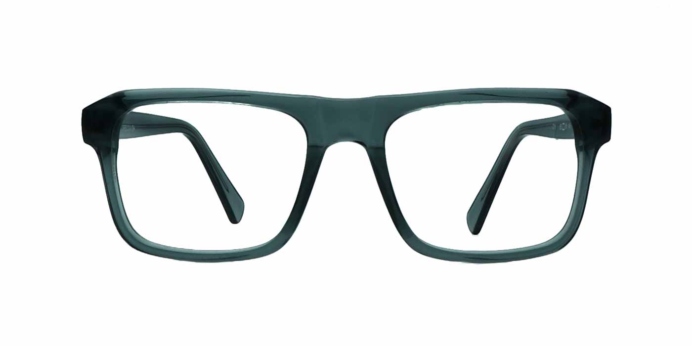 Green Rectangle Full Frame Eyeglasses For Men - Specsview