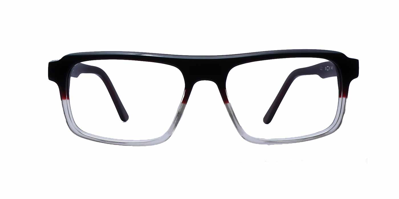 Brown Rectangle Full Frame Eyeglasses For Men & Women C12