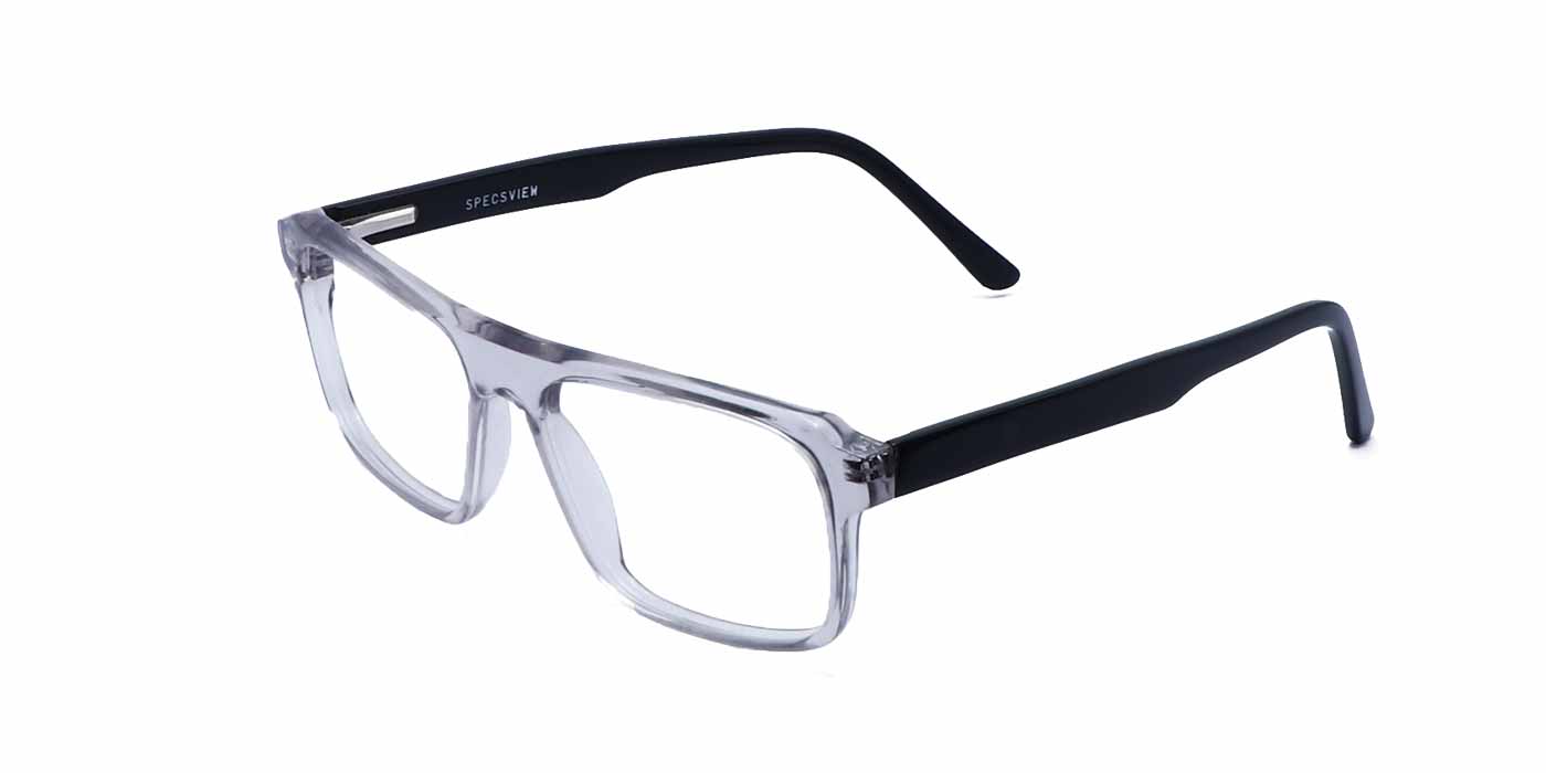 Transparent Rectangle Full Frame Eyeglasses For Men & Women C12