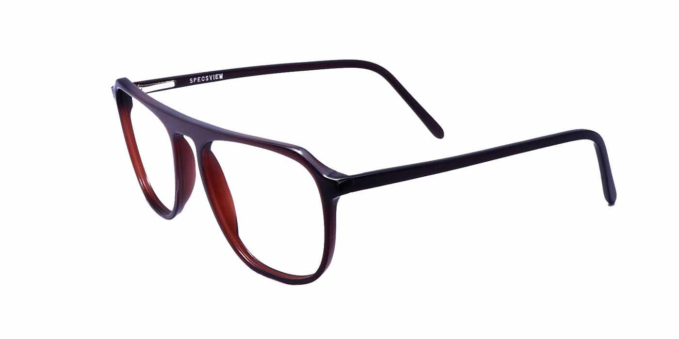 Brown Trapezium Full Frame Eyeglass For Men - Specsview