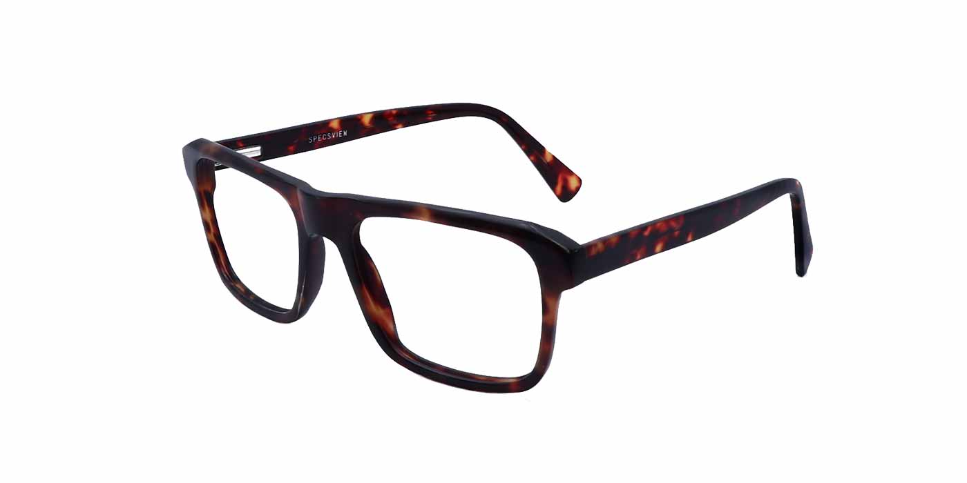 Brown Rectangle Full Frame Eyeglasses For Men - Specsview