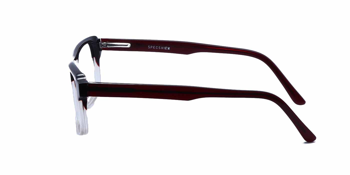 Brown Rectangle Full Frame Eyeglasses For Men & Women C12