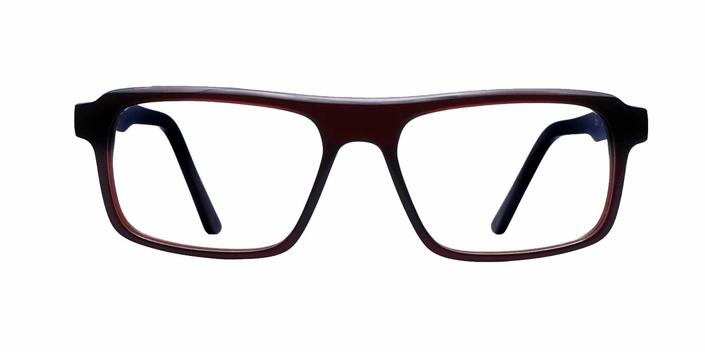 Brown Rectangle Full Frame Eyeglasses For Men & Women C12