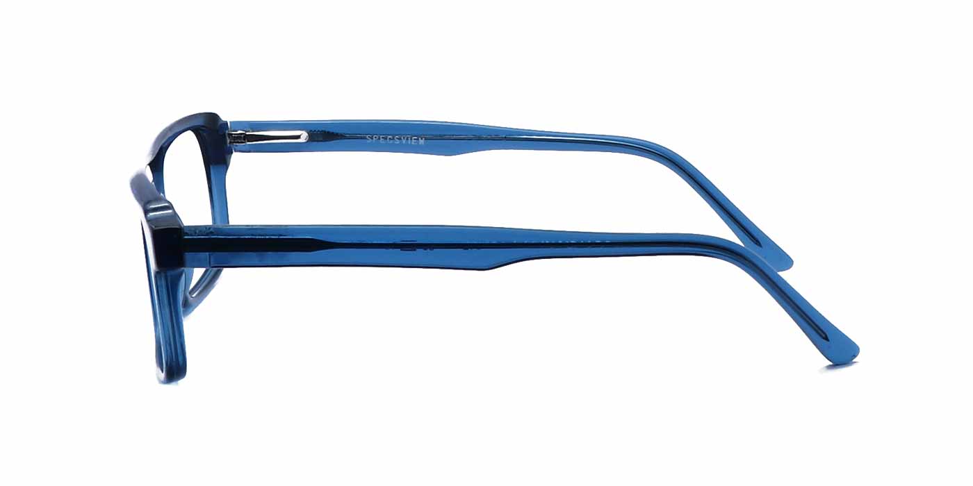 Blue Rectangle Full Frame Eyeglasses For Men & Women C12