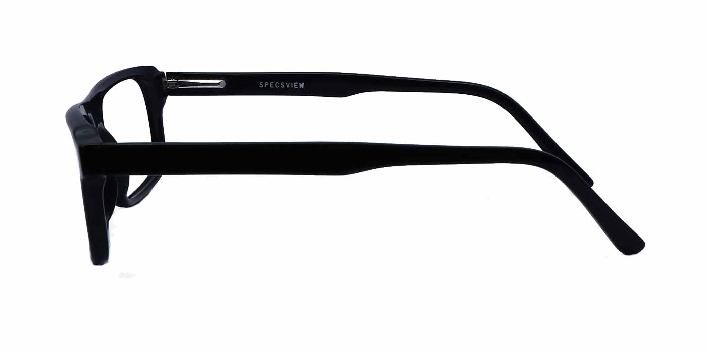 Black Rectangle Full Frame Eyeglasses For Men & Women C12