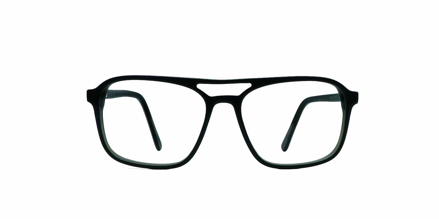 Black Green Square Full Frame Eyeglasses For Men - Specsview