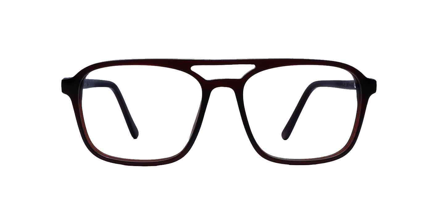 Brown Square Full Frame Eyeglasses For Men - Specsview