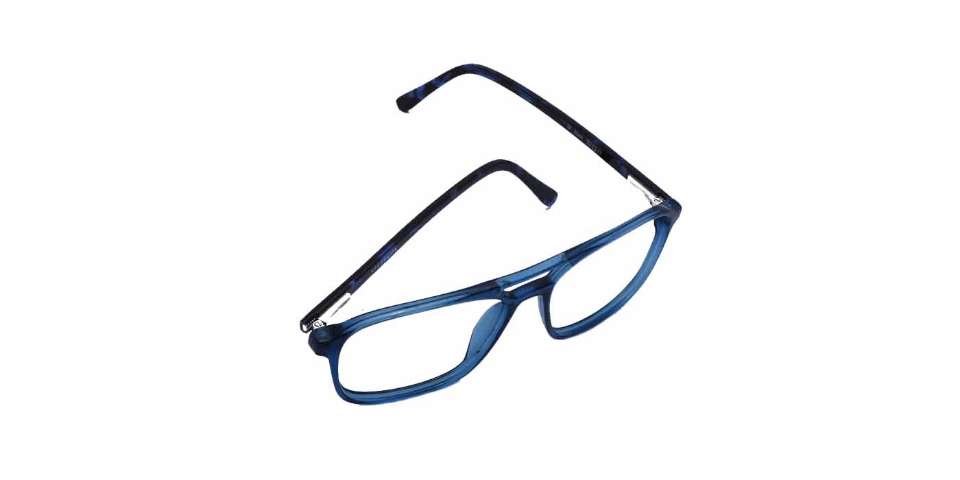 Blue Square Full Frame Eyeglasses For Men - Specsview