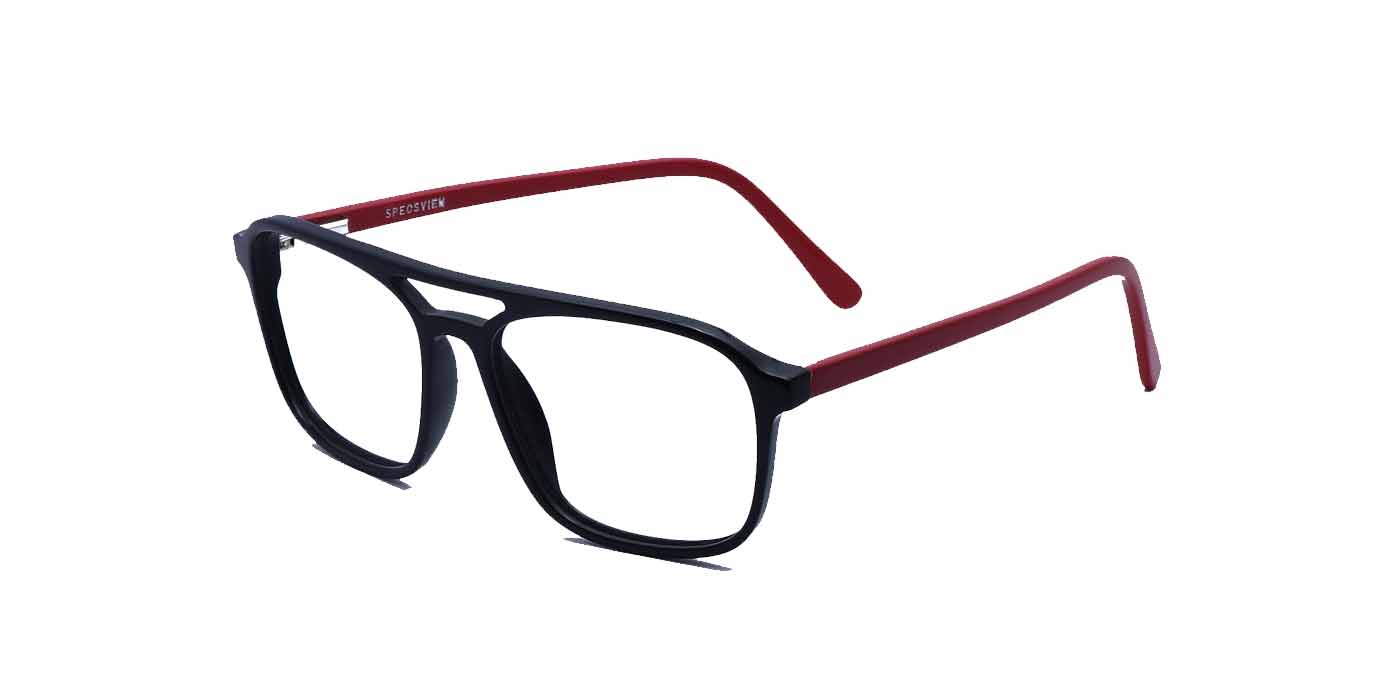 Black Square Full Frame Eyeglasses For Men - Specsview