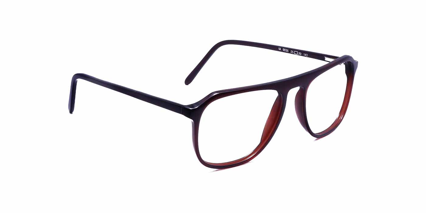 Brown Trapezium Full Frame Eyeglass For Men - Specsview