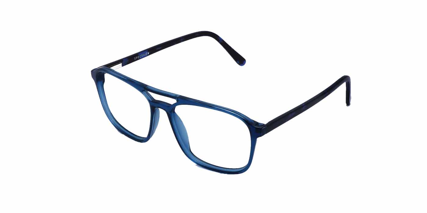 Blue Square Full Frame Eyeglasses For Men - Specsview