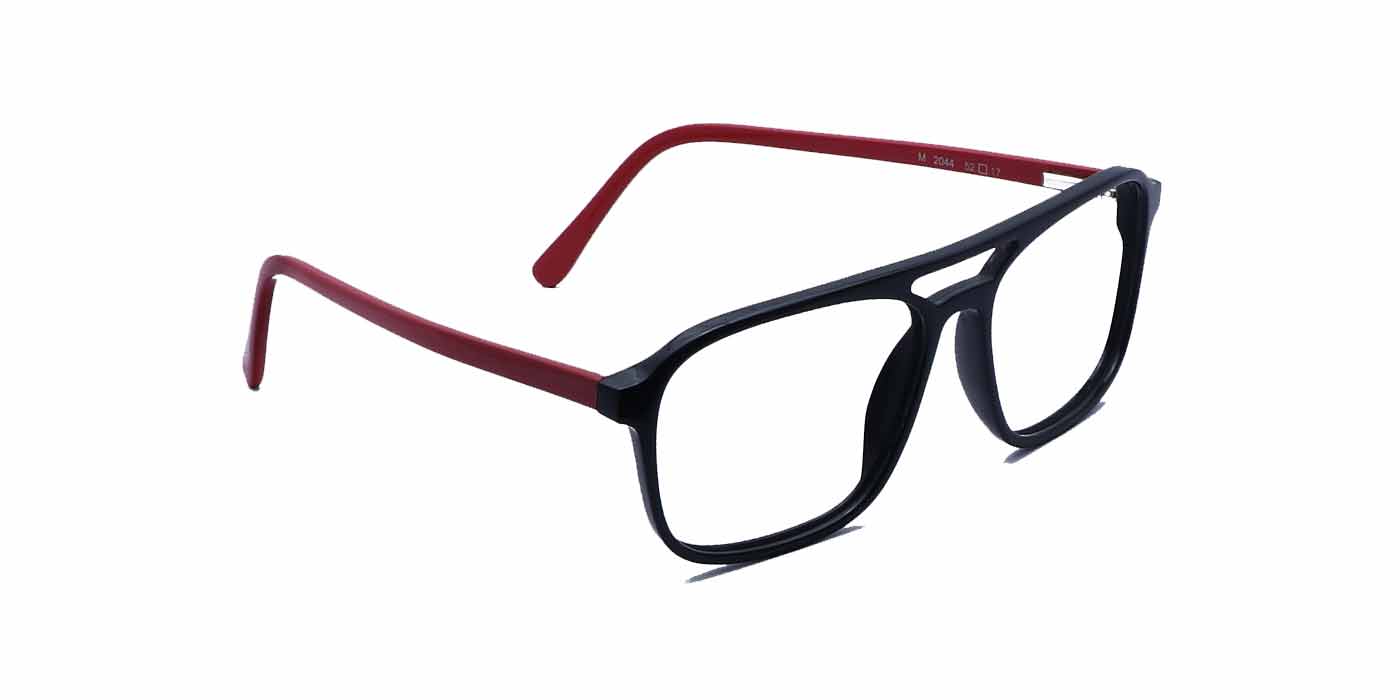 Black Square Full Frame Eyeglasses For Men - Specsview