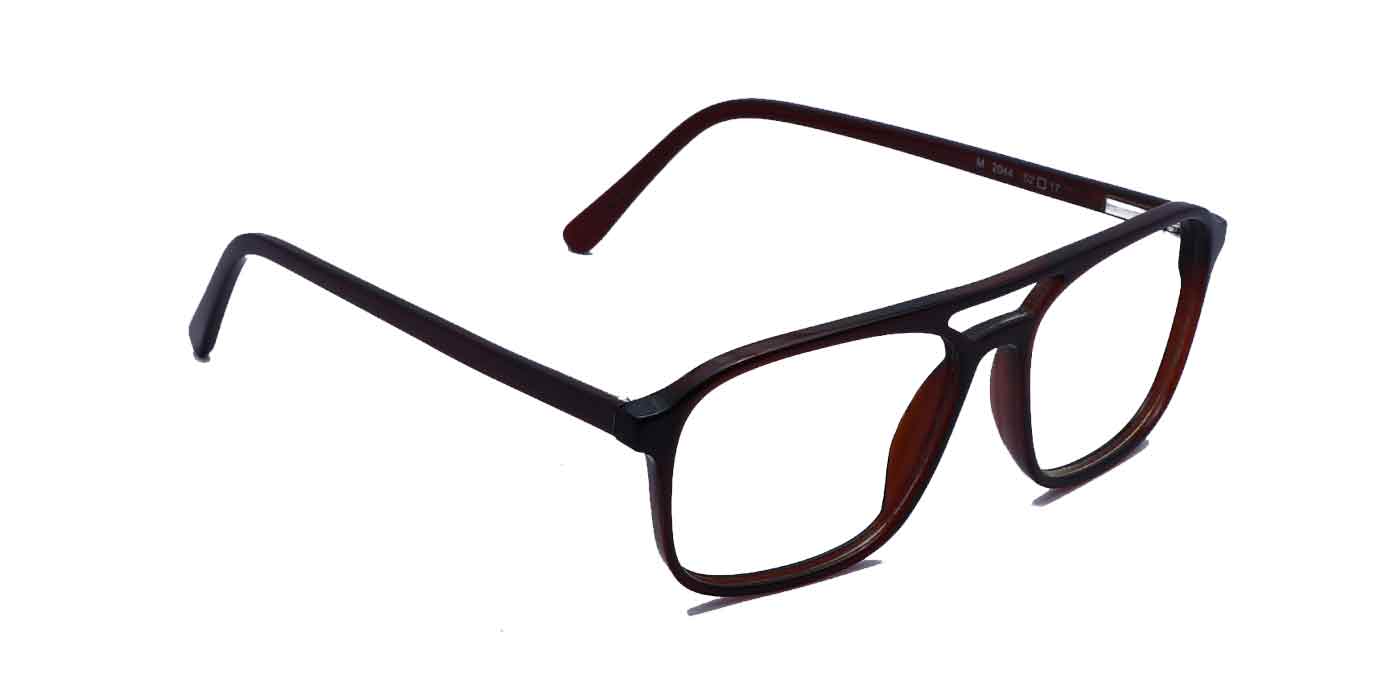 Brown Square Full Frame Eyeglasses For Men - Specsview