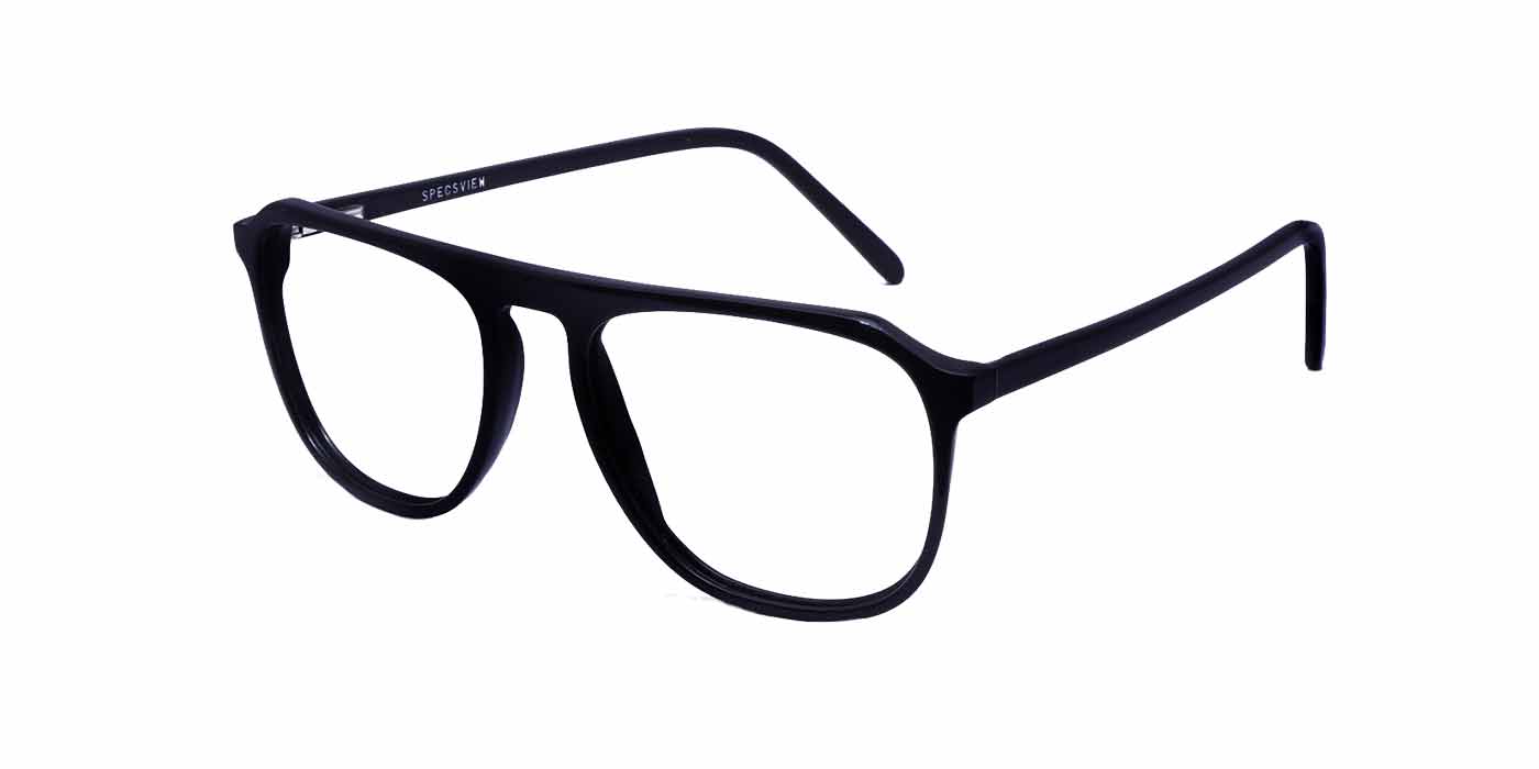 Black Trapezium Full Frame Eyeglass For Men - Specsview