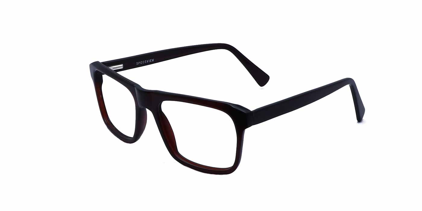 Brown Rectangle Full Frame Eyeglasses For Men - Specsview