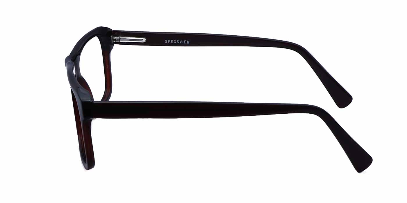 Brown Rectangle Full Frame Eyeglasses For Men - Specsview