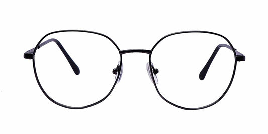 Gun Metal Round Full Frame Eyeglasses For Men & Women - Specsview