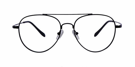 Black Aviator Full Frame Eyeglasses For Men & Women - Specsview