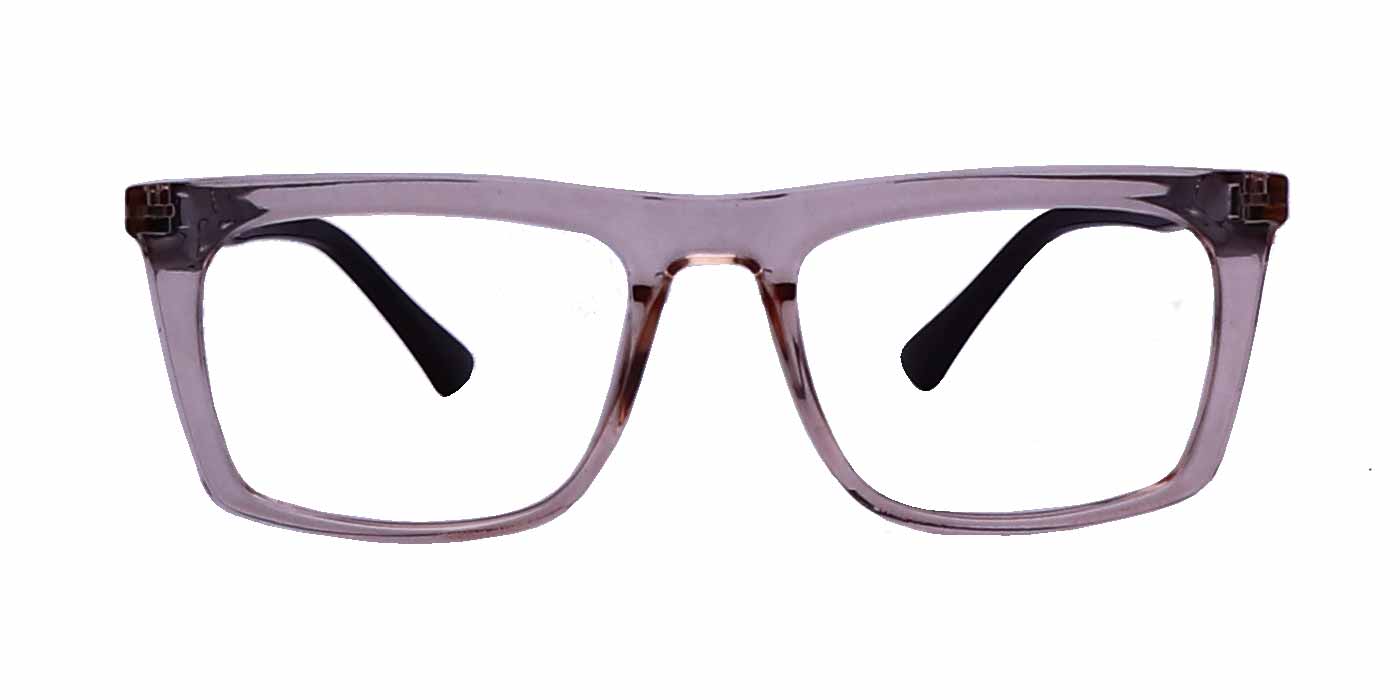 Orange Transparent Rectangle Full Frame Eyeglasses For Men & Women - Specsview