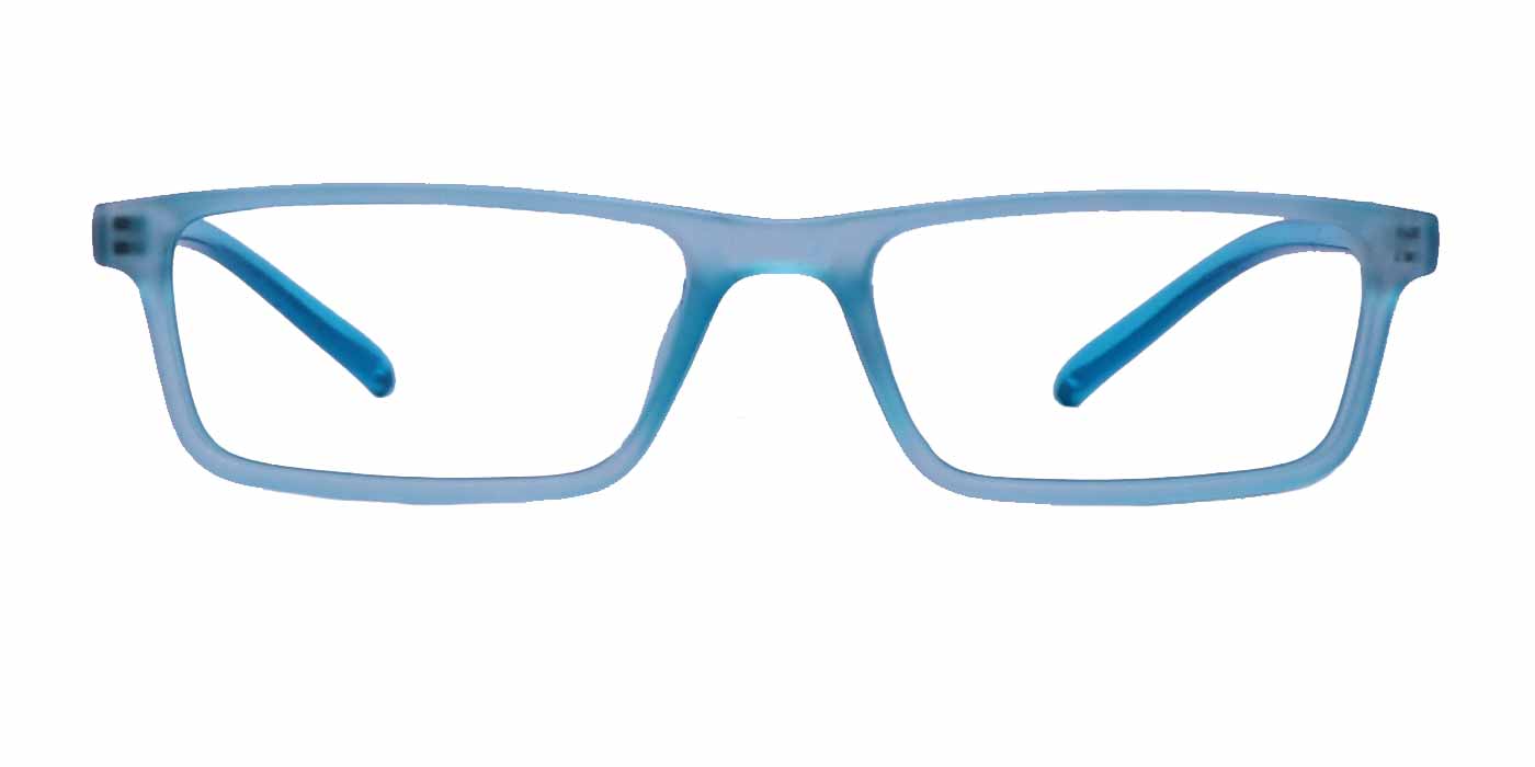 Blue Rectangle Full Frame Eyeglasses For Kids - Specsview