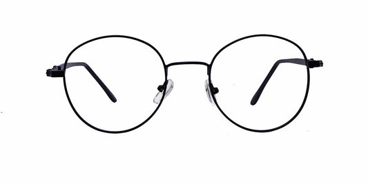 Black Round Full Frame Eyeglasses For Men & Women - Specsview