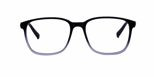 Black Gradient Square Full Frame TR Eyeglasses For Men & Women - Specsview
