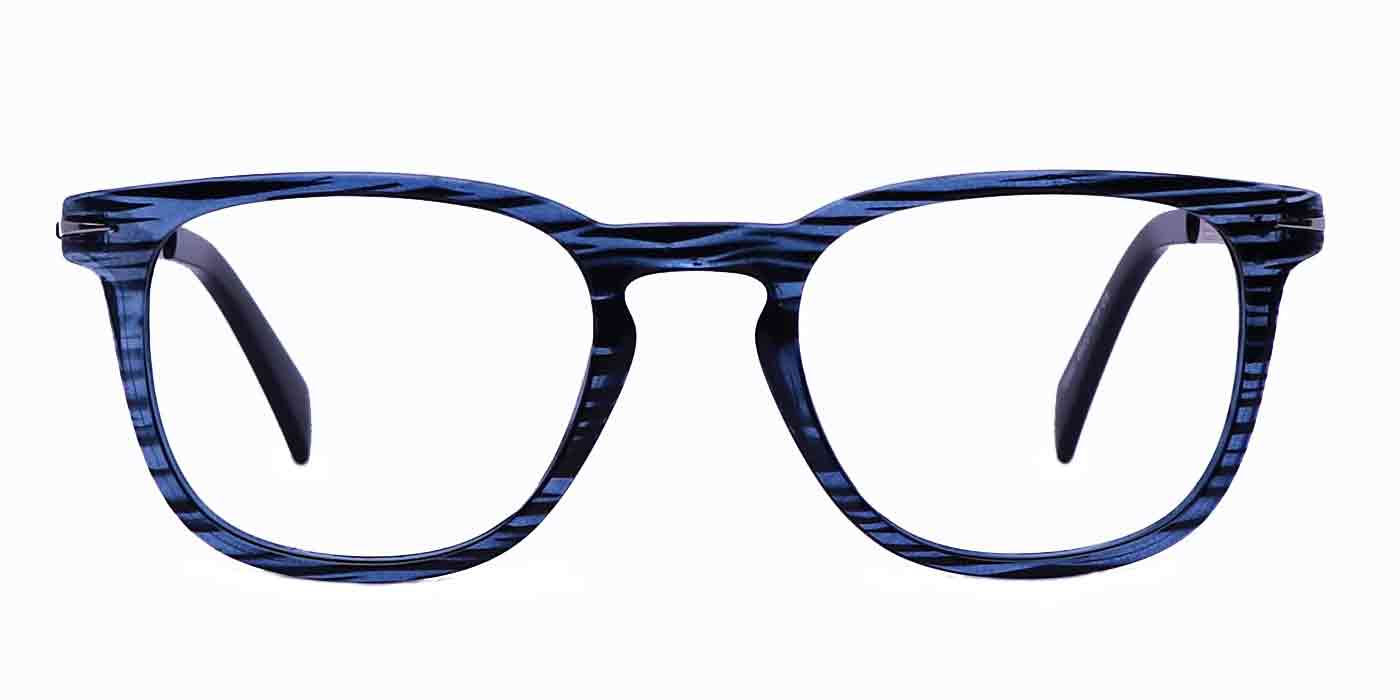 Blue Square Full Frame Eyeglasses For Men & Women - Specsview