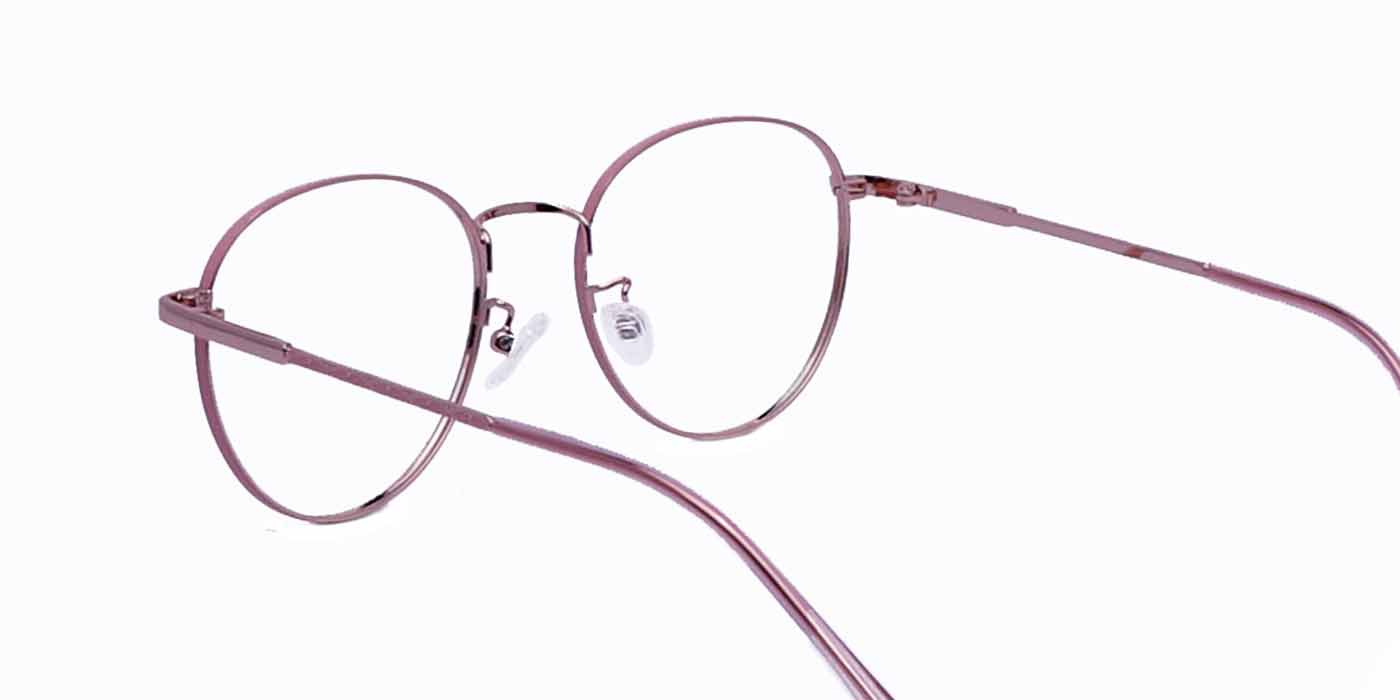 Pink Round Full Frame Eyeglasses For Women - Specsview