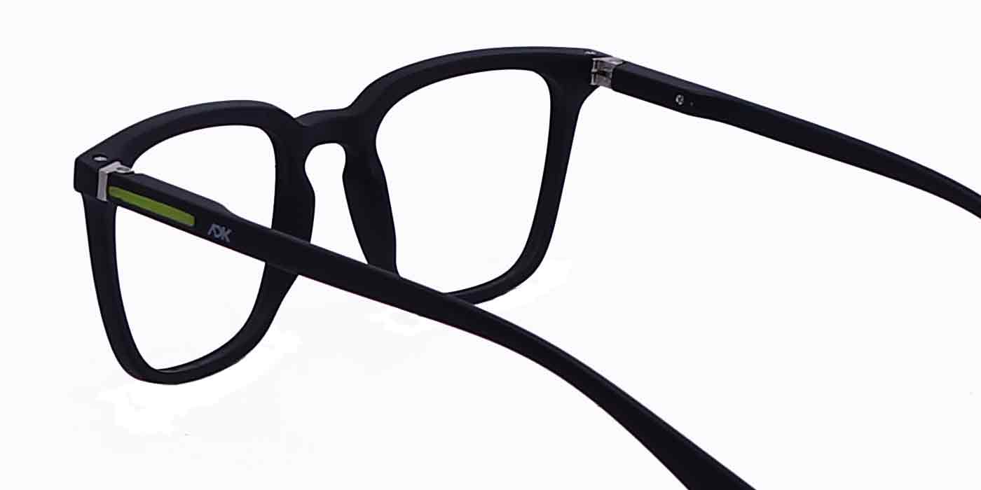 Black Green Square Full Frame Eyeglasses For Men & Women - Specsview