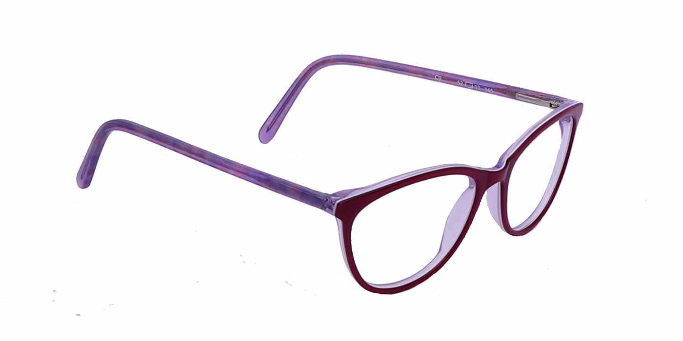 Pink Cateye Full Frame Acetate Eyeglasses For Women - Specsview