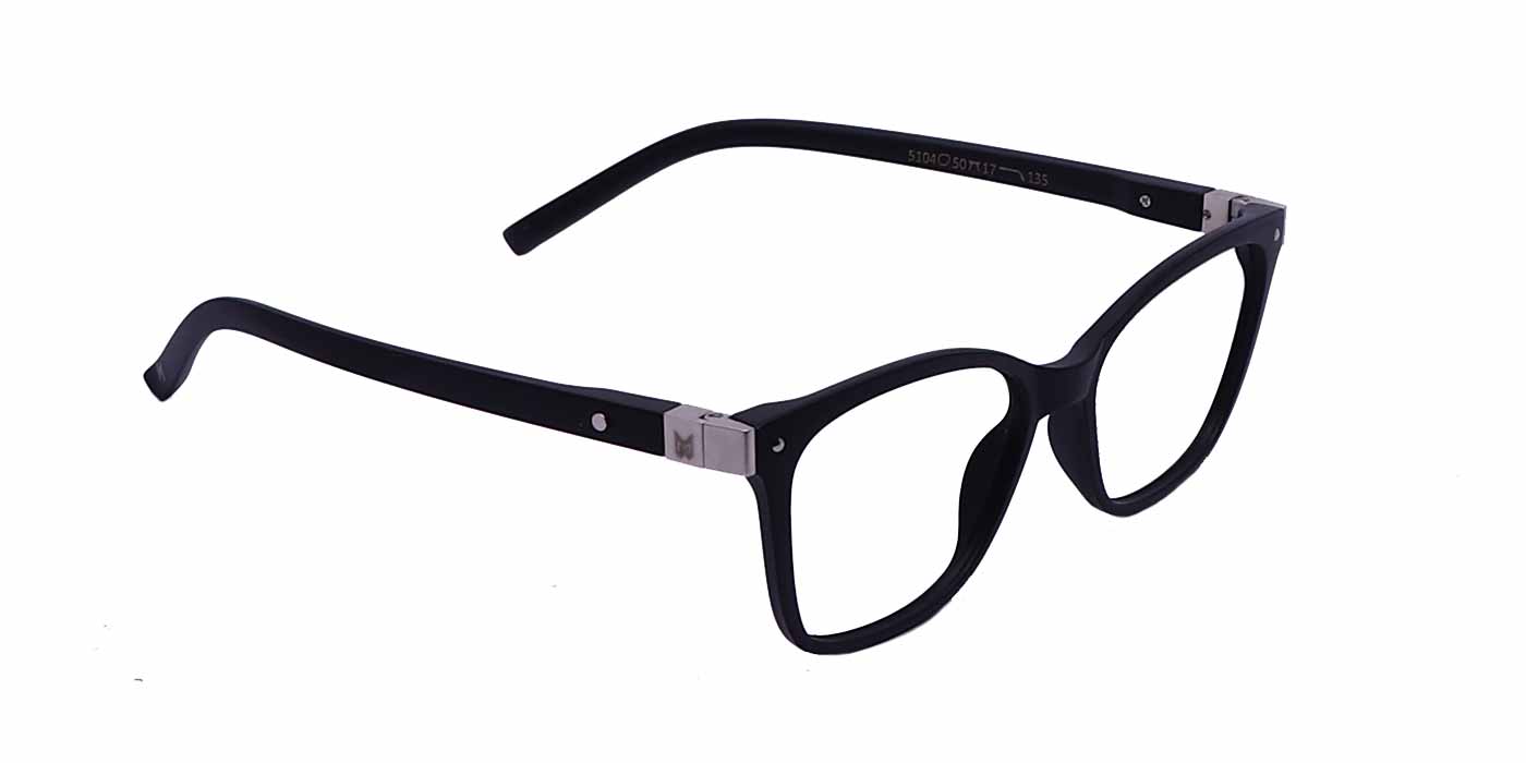 Black Cateye Full Frame TR Eyeglasses For Women - Specsview
