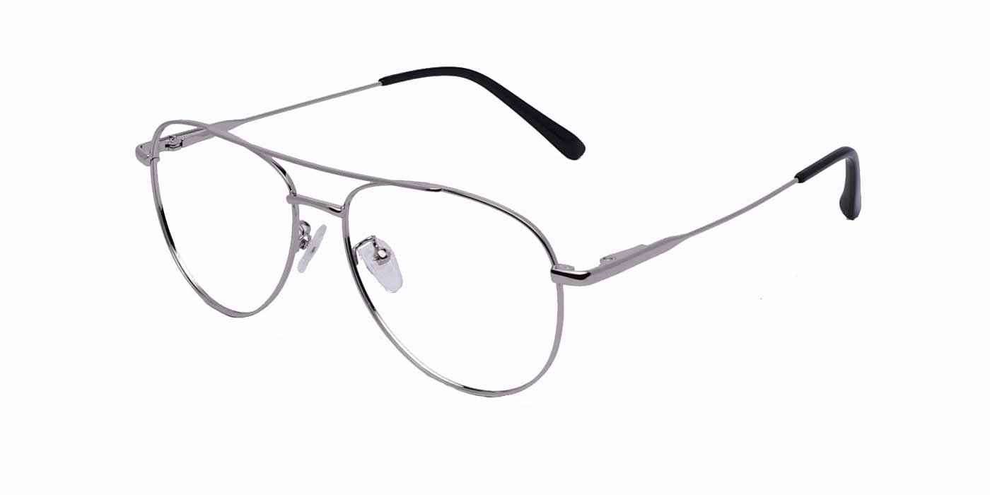 Silver Aviator Full Frame Eyeglasses For Men - Specsview