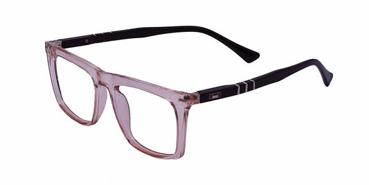 Orange Transparent Rectangle Full Frame Eyeglasses For Men & Women - Specsview