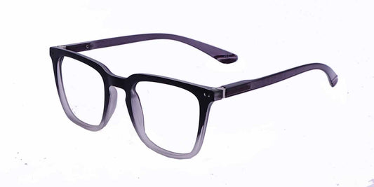Black Gradient Square Full Frame Eyeglasses For Men & Women - Specsview