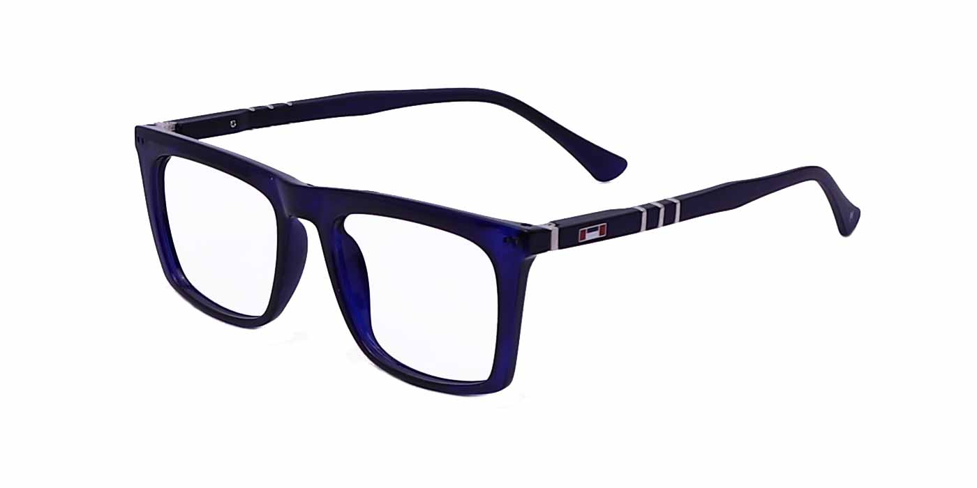 Blue Rectangle Full Frame Eyeglasses For Men & Women - Specsview