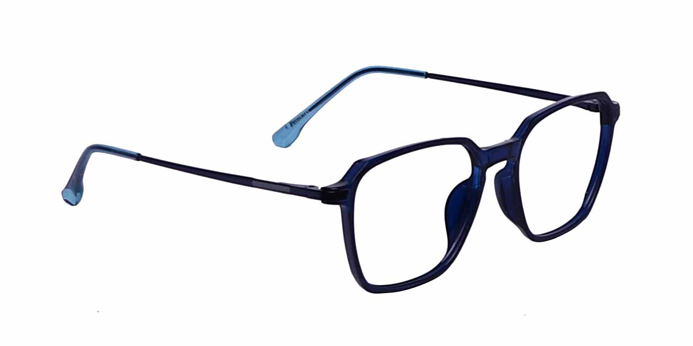 Blue Hexagon Full Frame Eyeglasses For Men & Women - Specsview