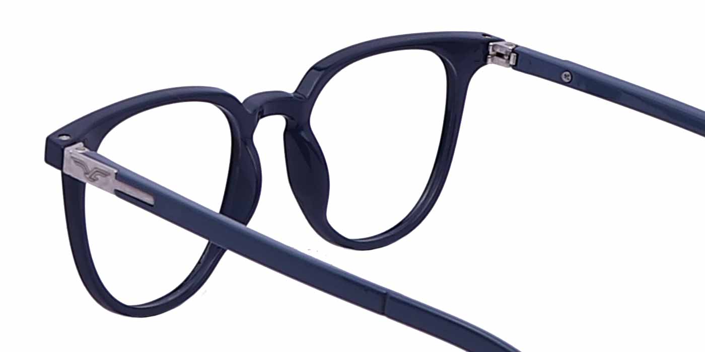 Blue Round Full Frame Eyeglasses For Men & Women - Specsview