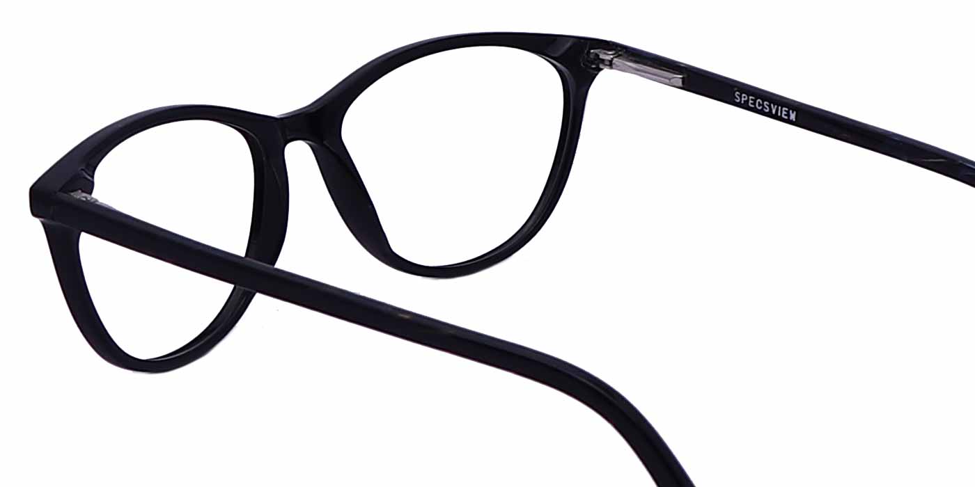 Black Cateye Full Frame Acetate Eyeglasses For Women - Specsview